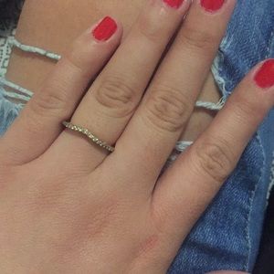 Le Vien rose gold diamond wedding ban.